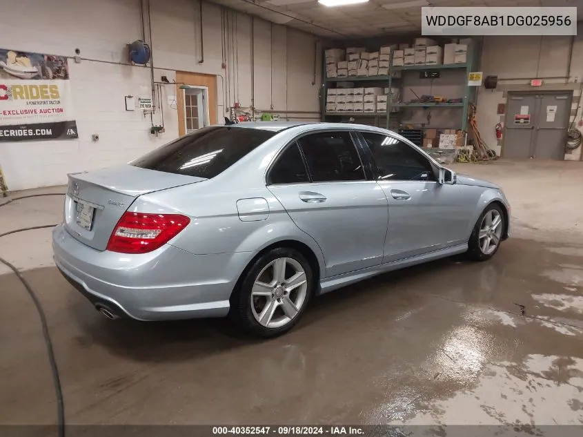 2013 Mercedes-Benz C 300 Luxury 4Matic/Sport 4Matic VIN: WDDGF8AB1DG025956 Lot: 40352547