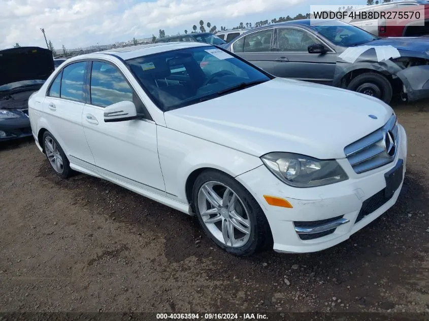 2013 Mercedes-Benz C 250 VIN: WDDGF4HB8DR275570 Lot: 40363594