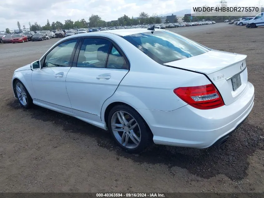 2013 Mercedes-Benz C 250 VIN: WDDGF4HB8DR275570 Lot: 40363594