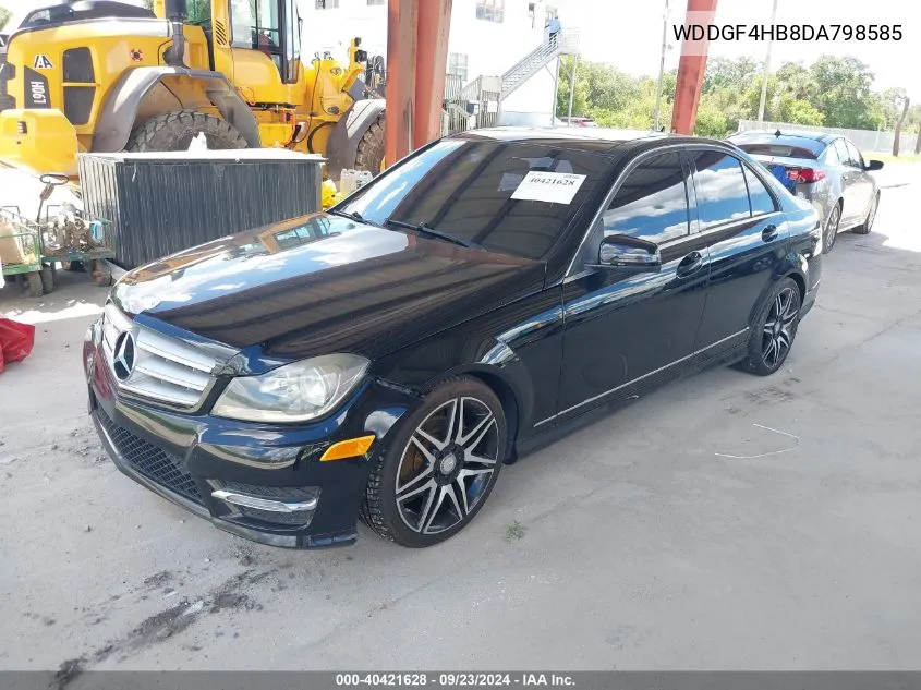 2013 Mercedes-Benz C 250 Luxury/Sport VIN: WDDGF4HB8DA798585 Lot: 40421628