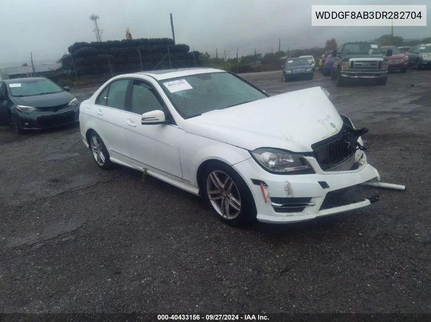 2013 Mercedes-Benz C-Class 300 4Matic VIN: WDDGF8AB3DR282704 Lot: 40433156