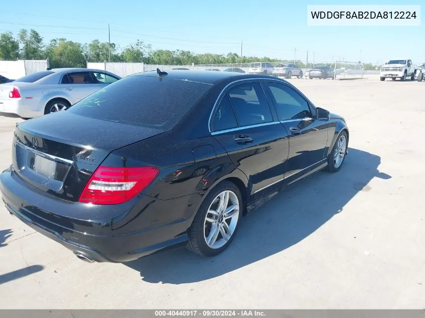 2013 Mercedes-Benz C 300 300 4Matic VIN: WDDGF8AB2DA812224 Lot: 40440917