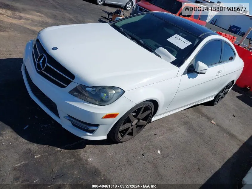 2013 Mercedes-Benz C 250 VIN: WDDGJ4HB8DF988677 Lot: 40461319