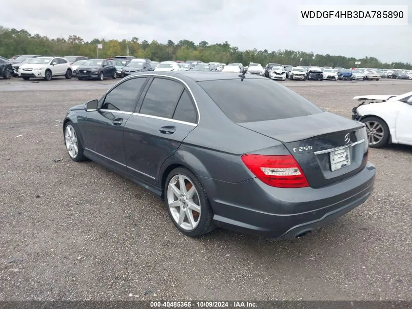 2013 Mercedes-Benz C 250 VIN: WDDGF4HB3DA785890 Lot: 40485365