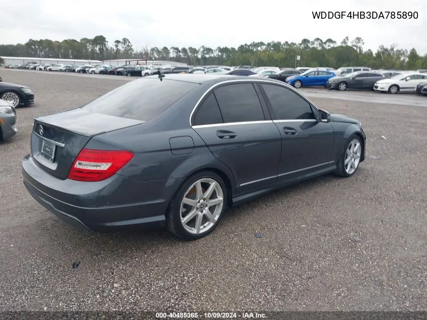 2013 Mercedes-Benz C 250 VIN: WDDGF4HB3DA785890 Lot: 40485365