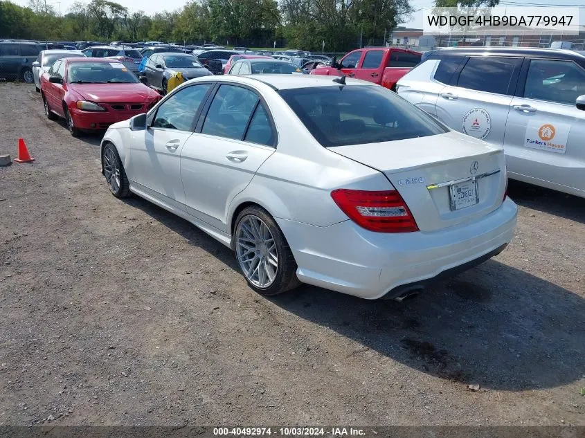 2013 Mercedes-Benz C 250 Luxury/Sport VIN: WDDGF4HB9DA779947 Lot: 40492974