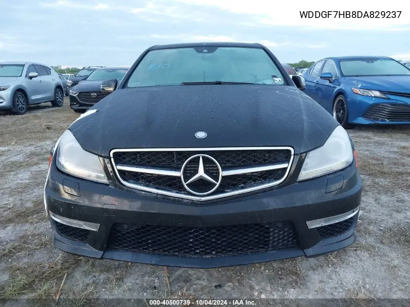 2013 Mercedes-Benz C 63 Amg VIN: WDDGF7HB8DA829237 Lot: 40500739