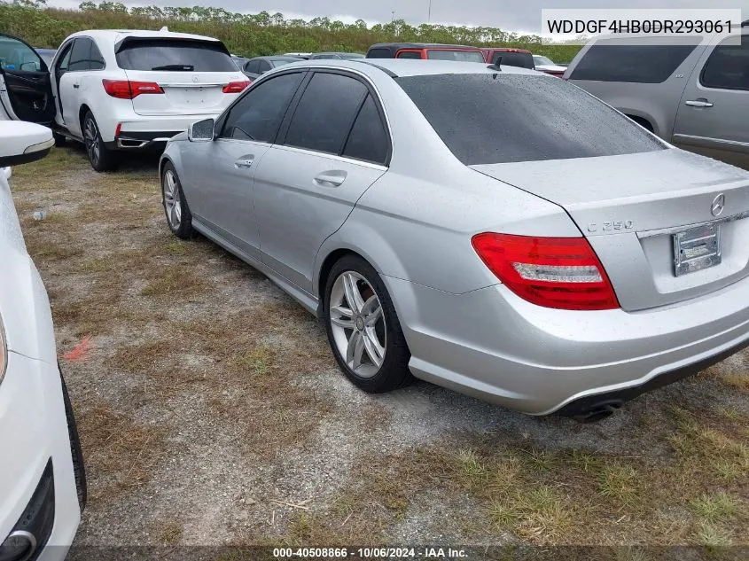 2013 Mercedes-Benz C 250 VIN: WDDGF4HB0DR293061 Lot: 40508866