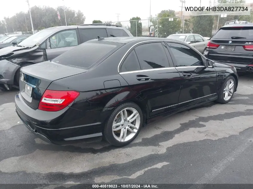 2013 Mercedes-Benz C 250 Luxury/Sport VIN: WDDGF4HB3DA827734 Lot: 40519823