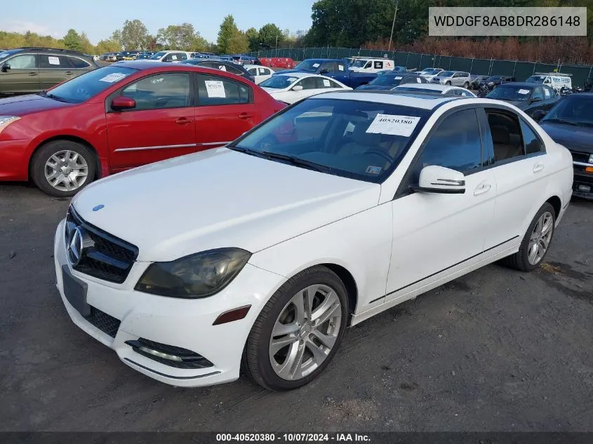 2013 Mercedes-Benz C 300 4Matic VIN: WDDGF8AB8DR286148 Lot: 40520380