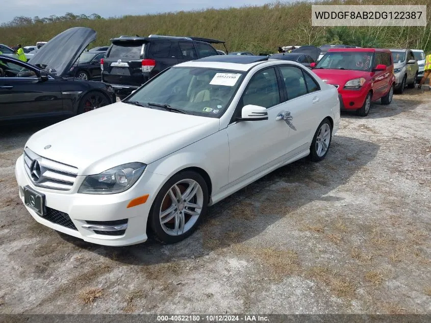 2013 Mercedes-Benz C 300 Luxury 4Matic/Sport 4Matic VIN: WDDGF8AB2DG122387 Lot: 40522180