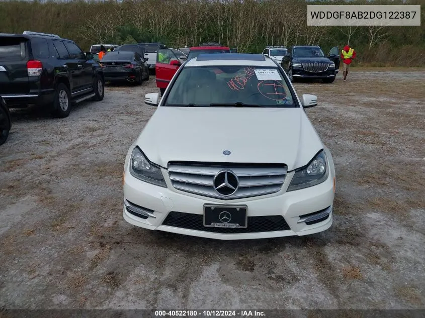 2013 Mercedes-Benz C 300 Luxury 4Matic/Sport 4Matic VIN: WDDGF8AB2DG122387 Lot: 40522180