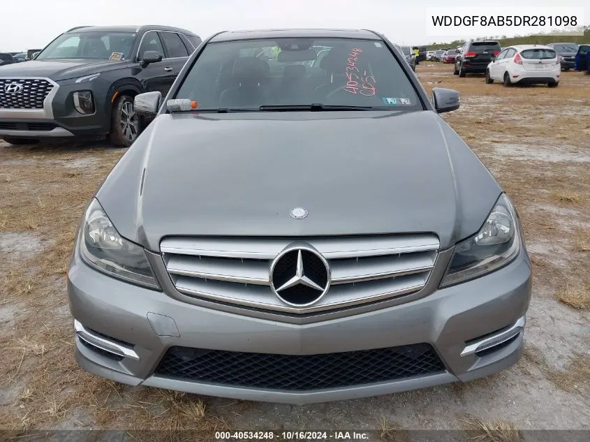 2013 Mercedes-Benz C 300 Luxury 4Matic/Sport 4Matic VIN: WDDGF8AB5DR281098 Lot: 40534248