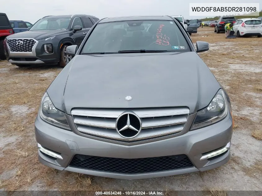 2013 Mercedes-Benz C 300 Luxury 4Matic/Sport 4Matic VIN: WDDGF8AB5DR281098 Lot: 40534248