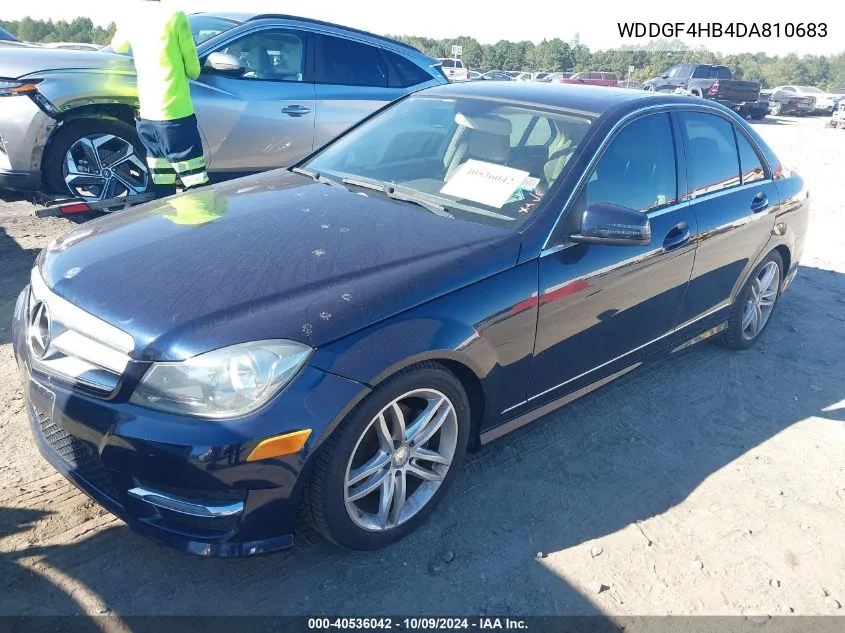 2013 Mercedes-Benz C 250 Luxury/Sport VIN: WDDGF4HB4DA810683 Lot: 40536042