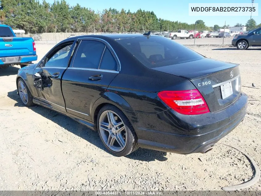 2013 Mercedes-Benz C 300 Luxury 4Matic/Sport 4Matic VIN: WDDGF8AB2DR273735 Lot: 40544371