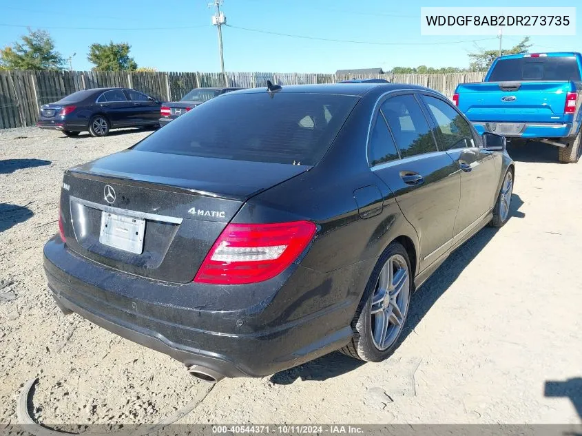 2013 Mercedes-Benz C 300 Luxury 4Matic/Sport 4Matic VIN: WDDGF8AB2DR273735 Lot: 40544371