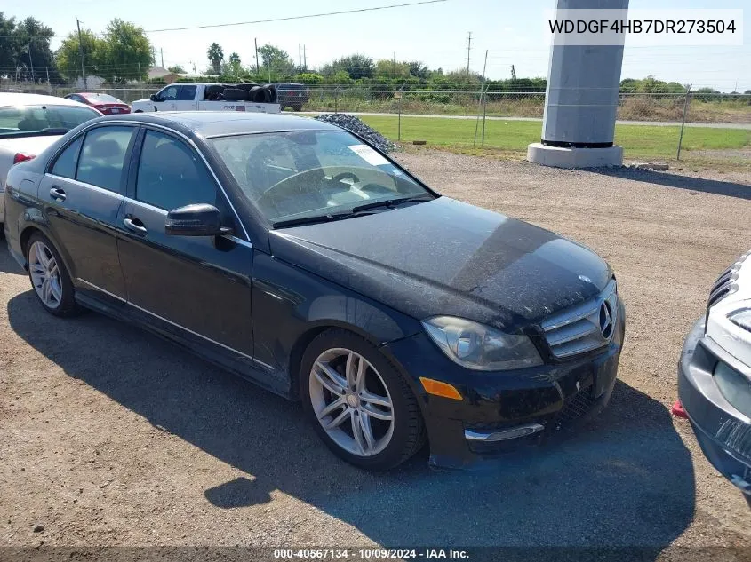 2013 Mercedes-Benz C 250 Luxury/Sport VIN: WDDGF4HB7DR273504 Lot: 40567134