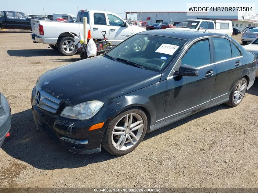 2013 Mercedes-Benz C 250 Luxury/Sport VIN: WDDGF4HB7DR273504 Lot: 40567134