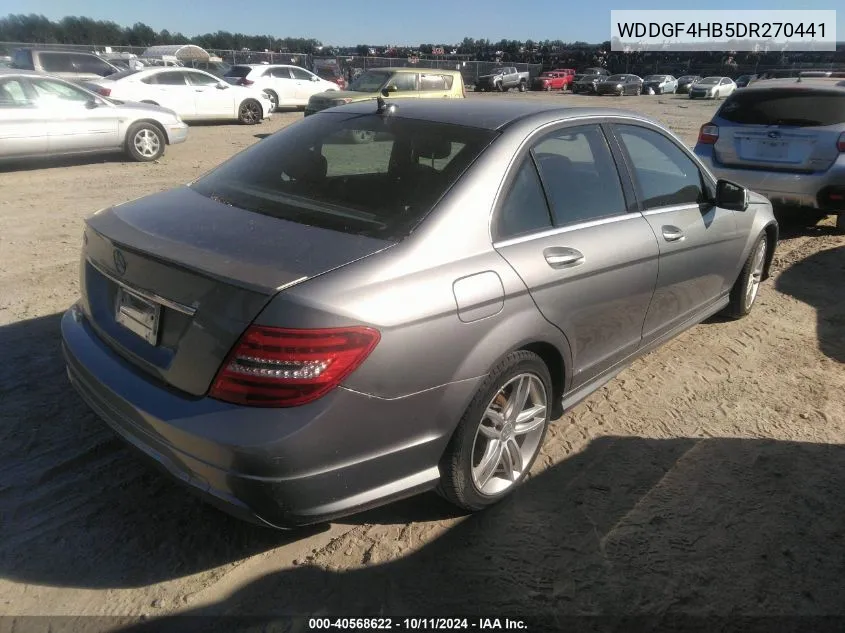 2013 Mercedes-Benz C 250 Luxury/Sport VIN: WDDGF4HB5DR270441 Lot: 40568622