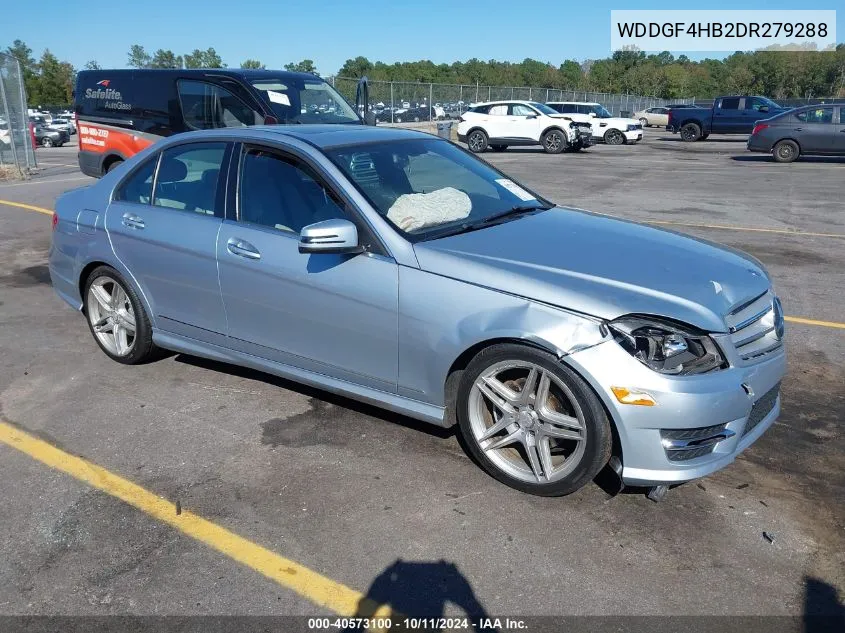 2013 Mercedes-Benz C 250 Luxury/Sport VIN: WDDGF4HB2DR279288 Lot: 40573100