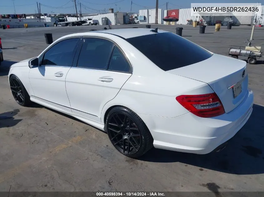 2013 Mercedes-Benz C 250 Luxury/Sport VIN: WDDGF4HB5DR262436 Lot: 40598394