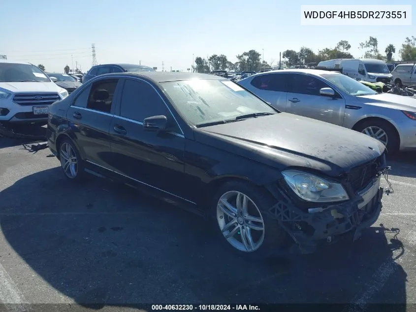 2013 Mercedes-Benz C 250 Luxury/Sport VIN: WDDGF4HB5DR273551 Lot: 40632230