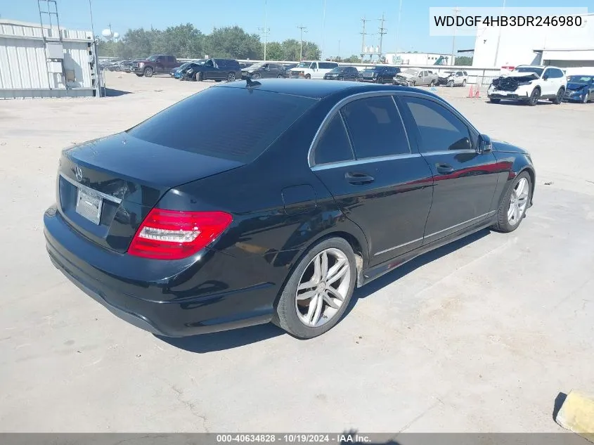 2013 Mercedes-Benz C 250 Luxury/Sport VIN: WDDGF4HB3DR246980 Lot: 40634828