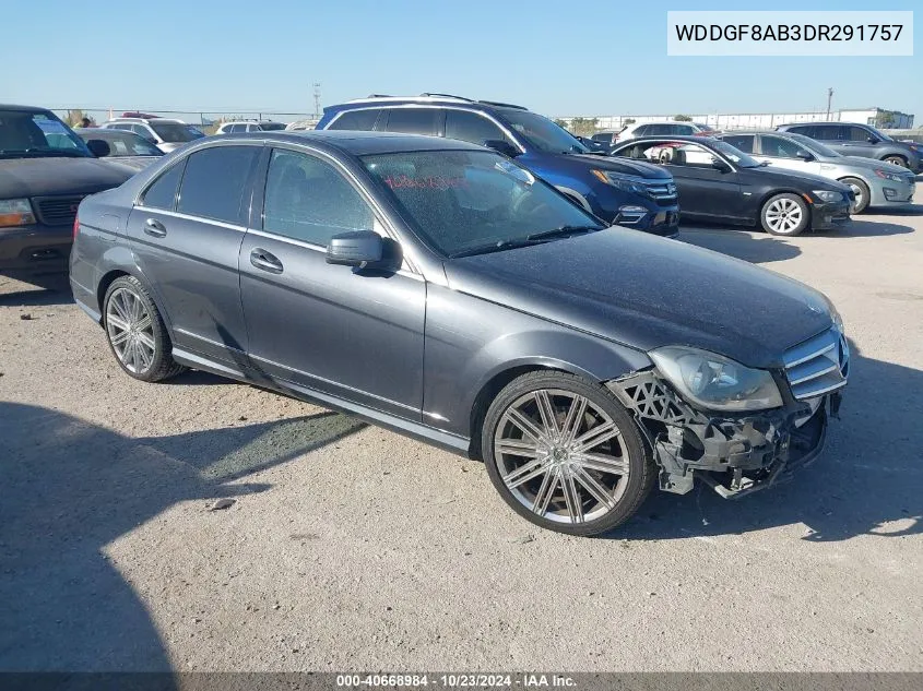 2013 Mercedes-Benz C 300 Luxury 4Matic/Sport 4Matic VIN: WDDGF8AB3DR291757 Lot: 40668984