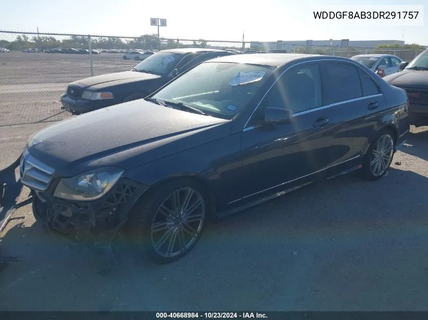 2013 Mercedes-Benz C 300 Luxury 4Matic/Sport 4Matic VIN: WDDGF8AB3DR291757 Lot: 40668984