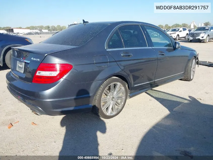 2013 Mercedes-Benz C 300 Luxury 4Matic/Sport 4Matic VIN: WDDGF8AB3DR291757 Lot: 40668984