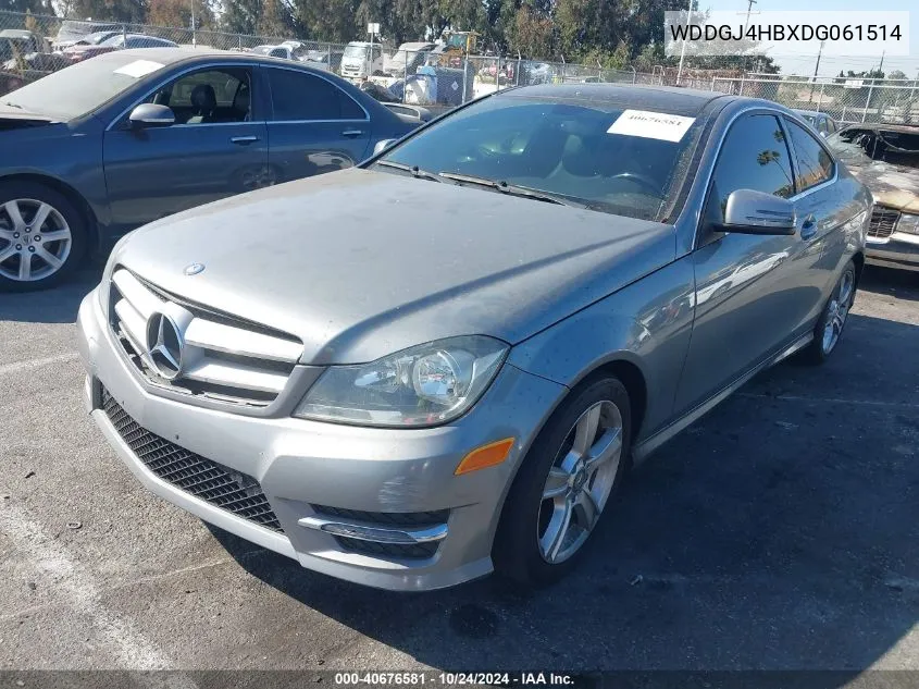 2013 Mercedes-Benz C 250 VIN: WDDGJ4HBXDG061514 Lot: 40676581