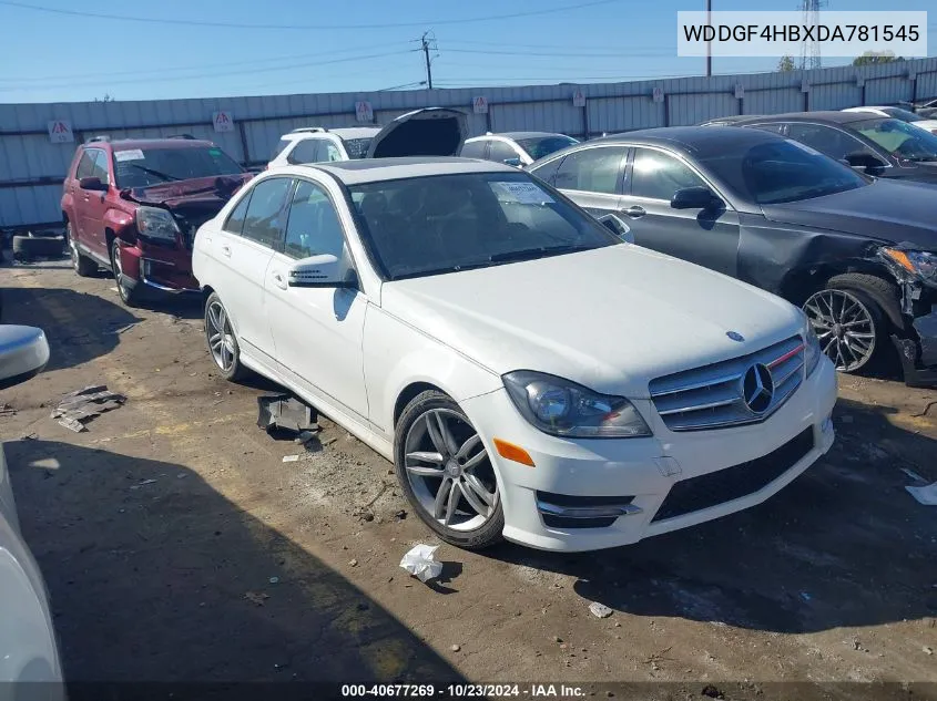 2013 Mercedes-Benz C 250 Luxury/Sport VIN: WDDGF4HBXDA781545 Lot: 40677269