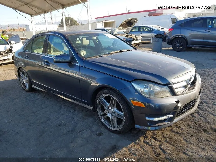 2013 Mercedes-Benz C 250 Luxury/Sport VIN: WDDGF4HB0DA757786 Lot: 40678913