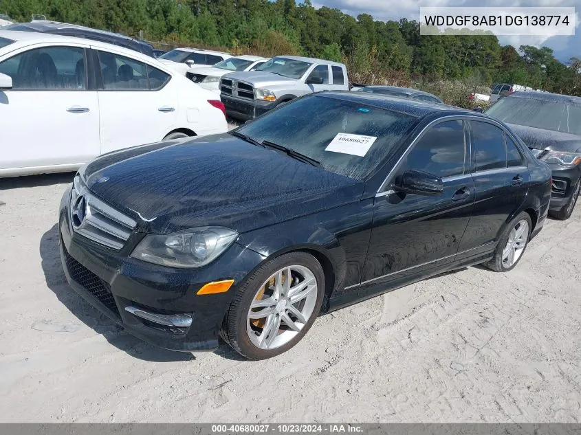 2013 Mercedes-Benz C 300 Luxury 4Matic/Sport 4Matic VIN: WDDGF8AB1DG138774 Lot: 40680027