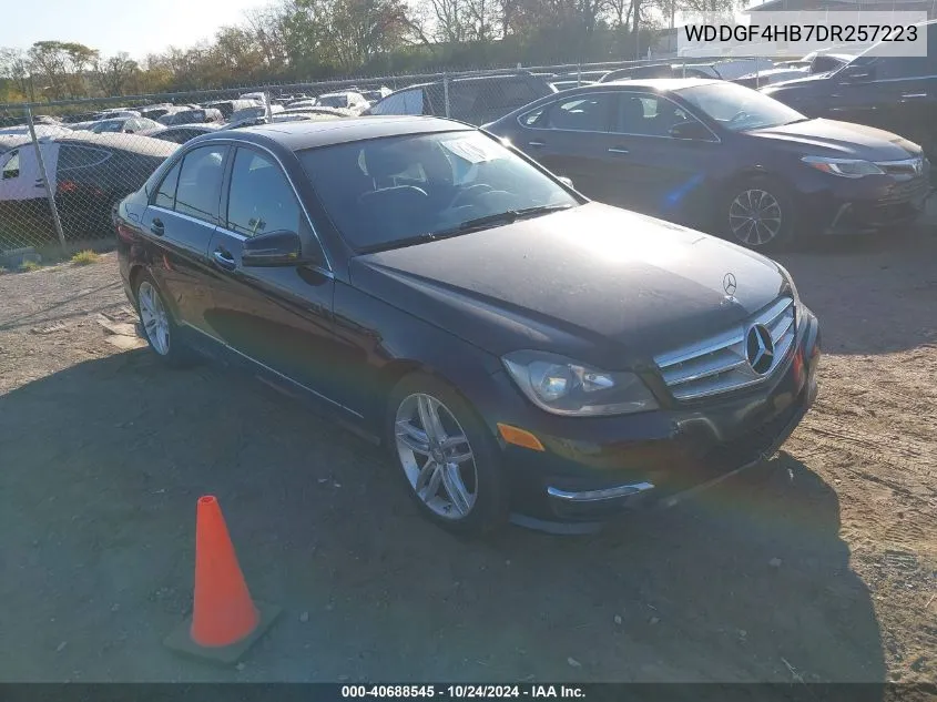 2013 Mercedes-Benz C 250 Luxury/Sport VIN: WDDGF4HB7DR257223 Lot: 40688545