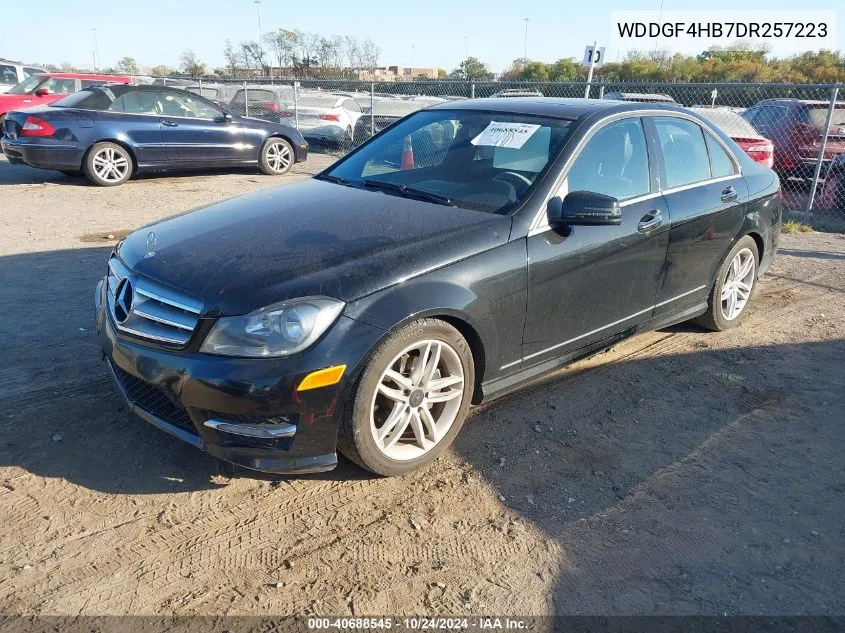 2013 Mercedes-Benz C 250 Luxury/Sport VIN: WDDGF4HB7DR257223 Lot: 40688545