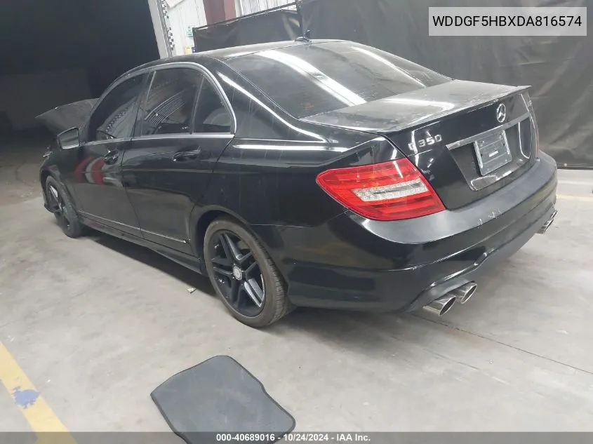 2013 Mercedes-Benz C 350 Sport VIN: WDDGF5HBXDA816574 Lot: 40689016