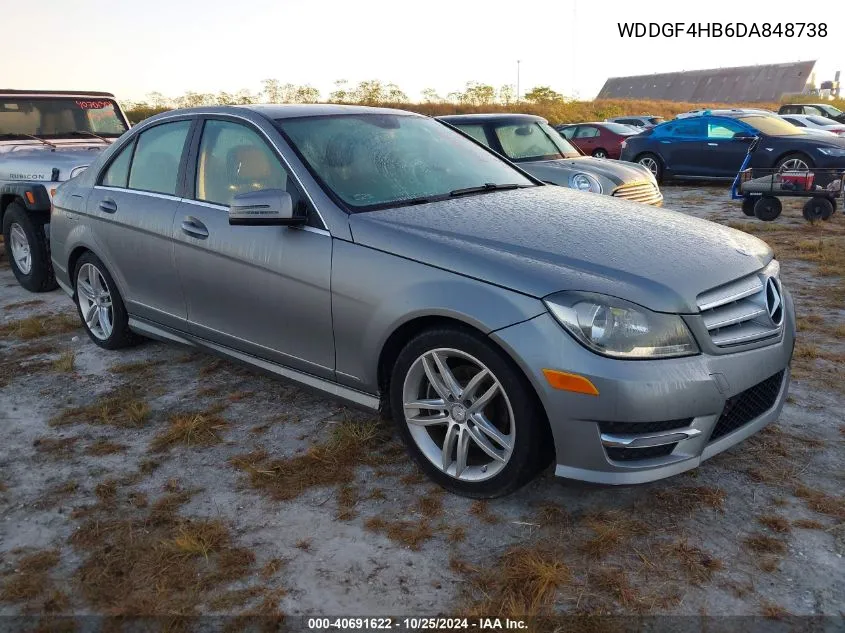 2013 Mercedes-Benz C 250 Luxury/Sport VIN: WDDGF4HB6DA848738 Lot: 40691622