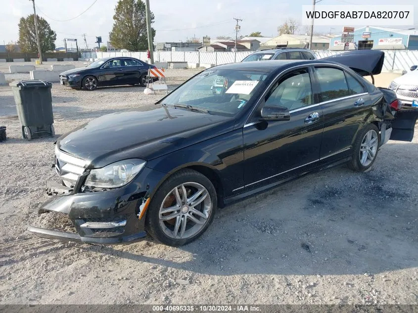 2013 Mercedes-Benz C 300 Luxury 4Matic/Sport 4Matic VIN: WDDGF8AB7DA820707 Lot: 40695335