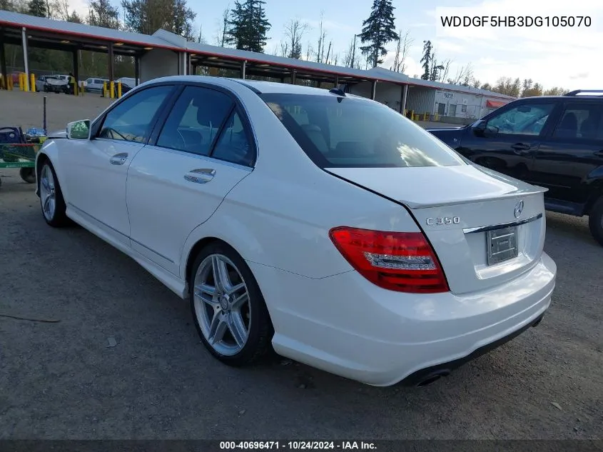 2013 Mercedes-Benz C 350 Sport VIN: WDDGF5HB3DG105070 Lot: 40696471