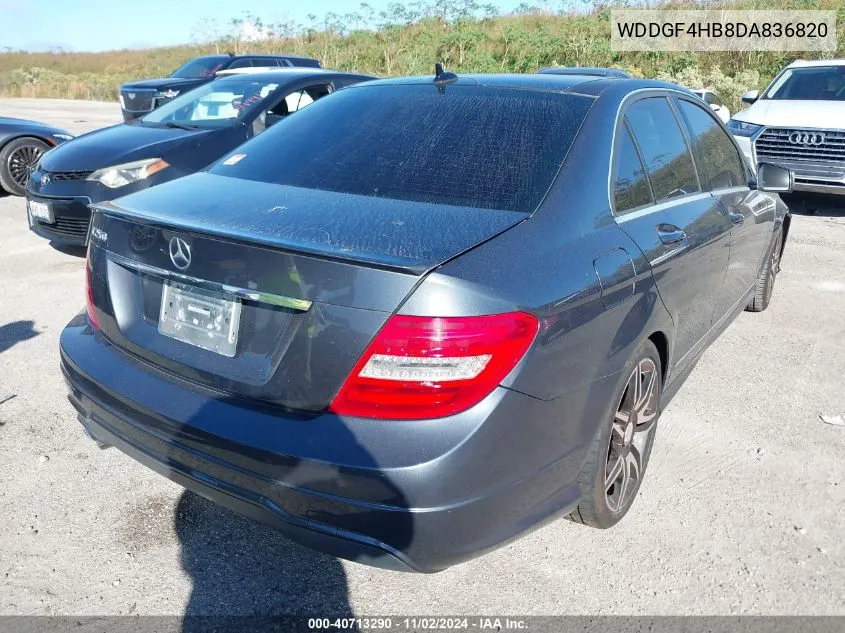 2013 Mercedes-Benz C 250 Luxury/Sport VIN: WDDGF4HB8DA836820 Lot: 40713290