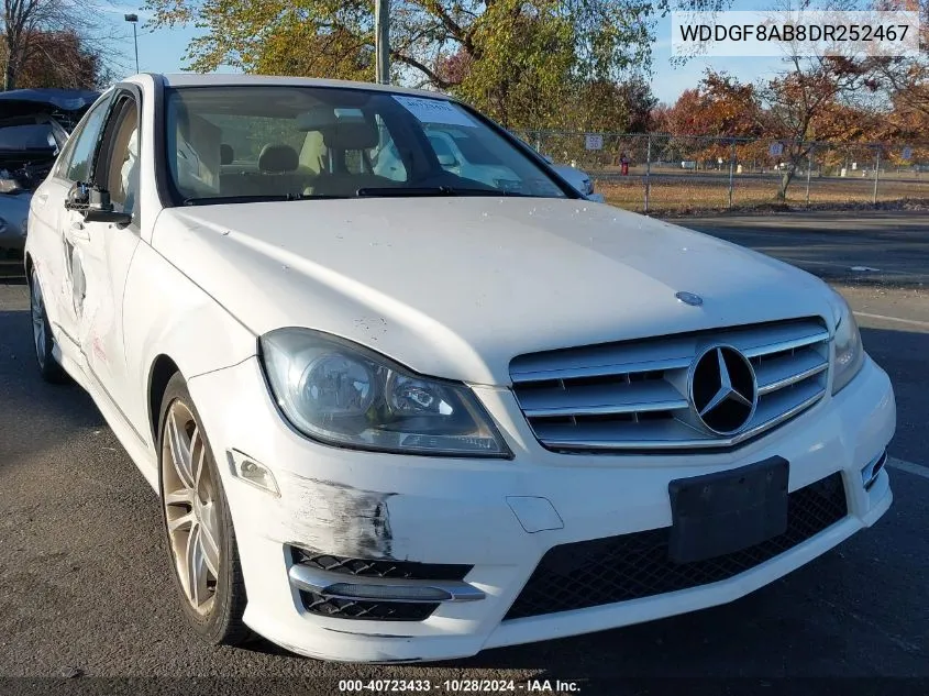 2013 Mercedes-Benz C 300 Luxury 4Matic/Sport 4Matic VIN: WDDGF8AB8DR252467 Lot: 40723433