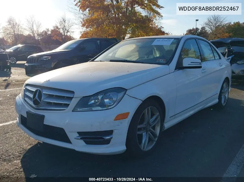 2013 Mercedes-Benz C 300 Luxury 4Matic/Sport 4Matic VIN: WDDGF8AB8DR252467 Lot: 40723433