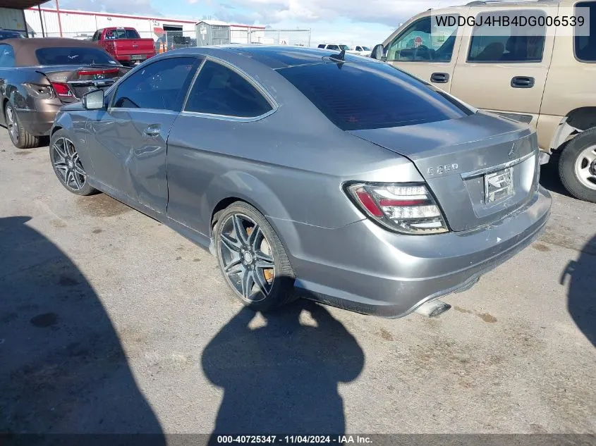 2013 Mercedes-Benz C 250 VIN: WDDGJ4HB4DG006539 Lot: 40725347