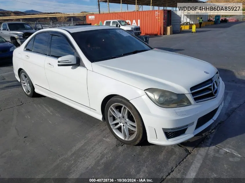 2013 Mercedes-Benz C 250 Luxury/Sport VIN: WDDGF4HHB6DA85927 Lot: 40728736