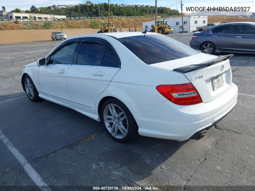 2013 Mercedes-Benz C 250 Luxury/Sport VIN: WDDGF4HHB6DA85927 Lot: 40728736