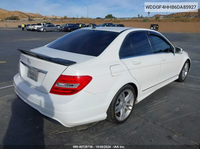 2013 Mercedes-Benz C 250 Luxury/Sport VIN: WDDGF4HHB6DA85927 Lot: 40728736