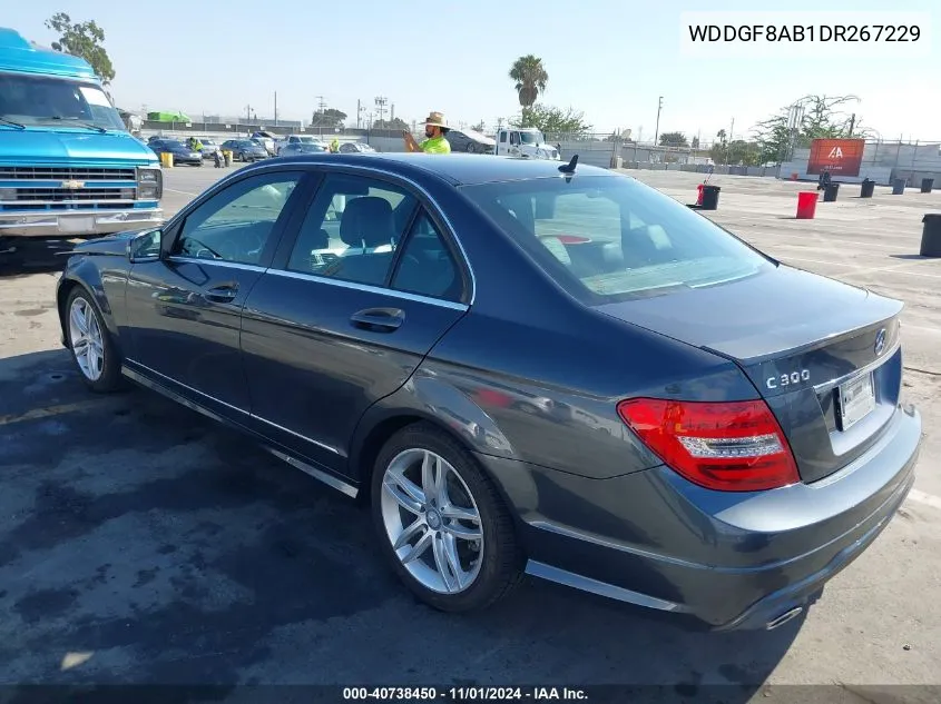 2013 Mercedes-Benz C 300 4Matic VIN: WDDGF8AB1DR267229 Lot: 40738450