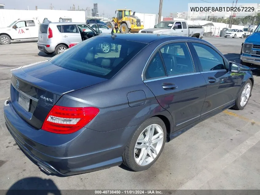 2013 Mercedes-Benz C 300 4Matic VIN: WDDGF8AB1DR267229 Lot: 40738450